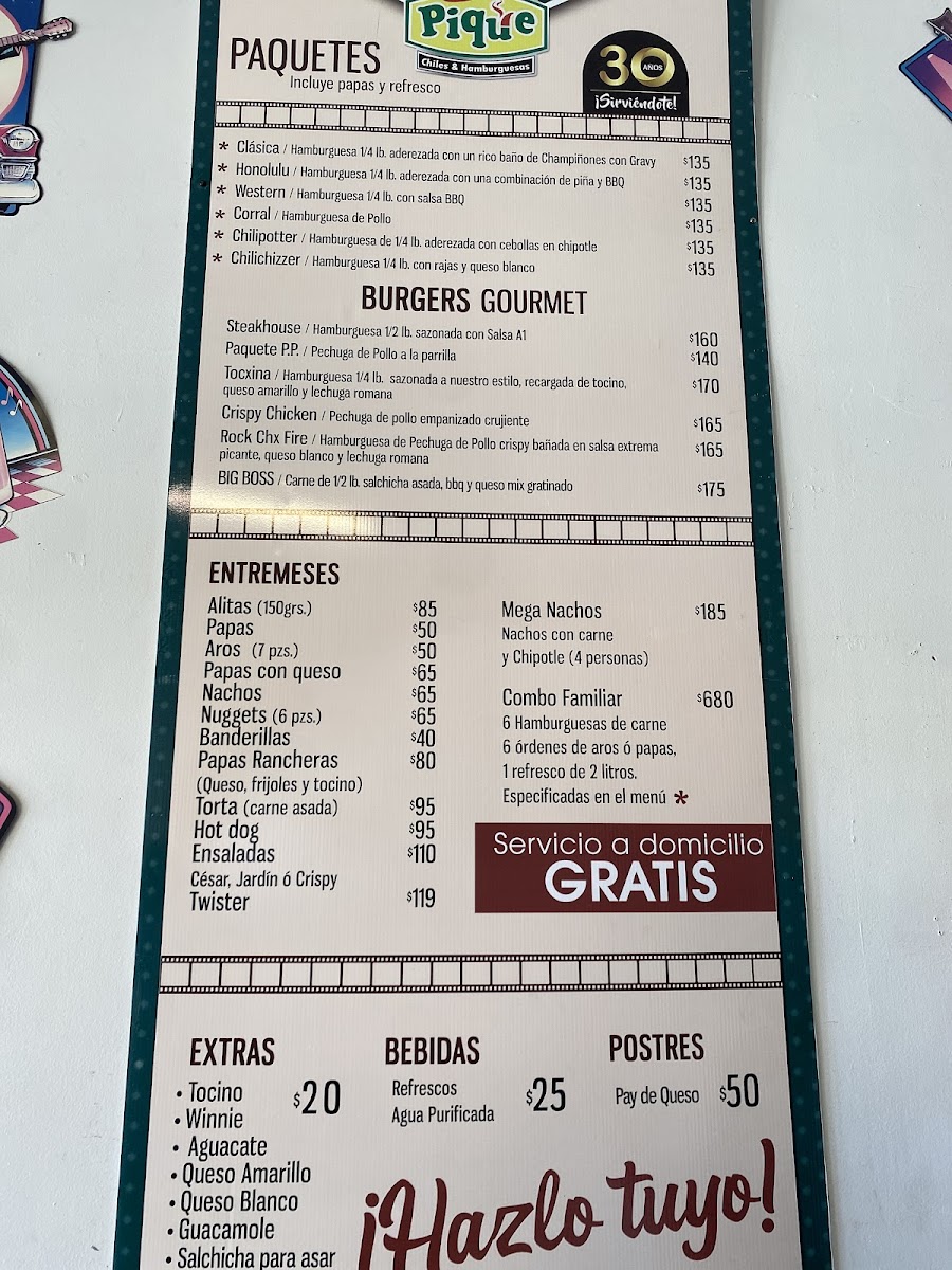 Pique Chiles & Hamburguesas Menu - Image 3