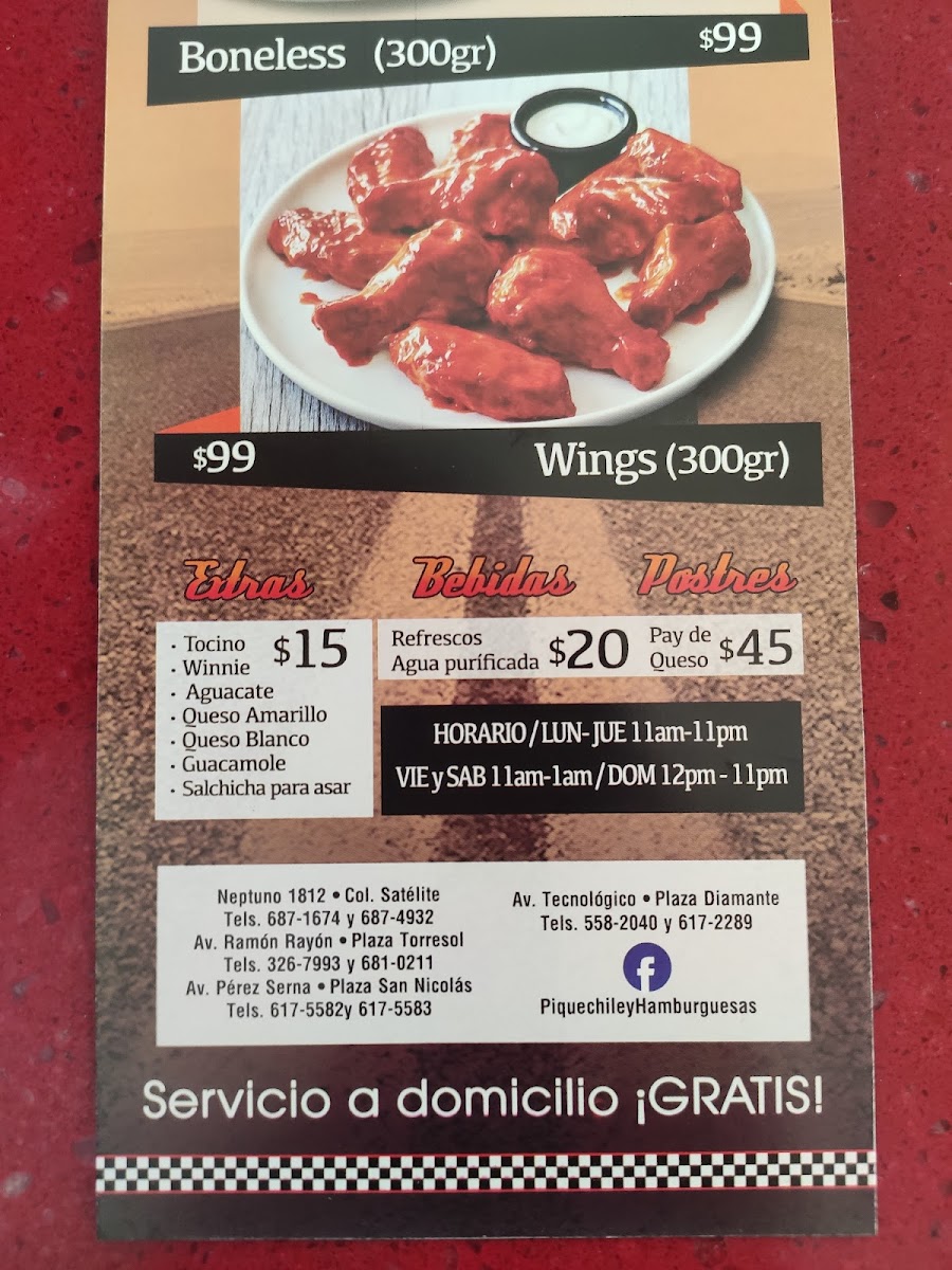 Pique Chiles & Hamburguesas Menu - Image 4